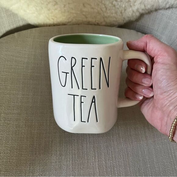 Rae Dunn GREEN TEA Mug - Ceramic - 16oz - Picture 1 of 4
